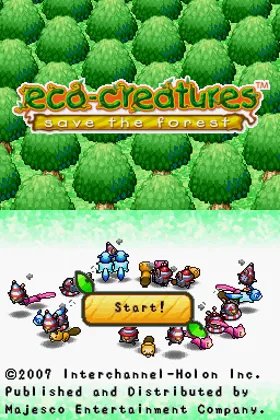 Eco-Creatures - Save the Forest (USA) screen shot title